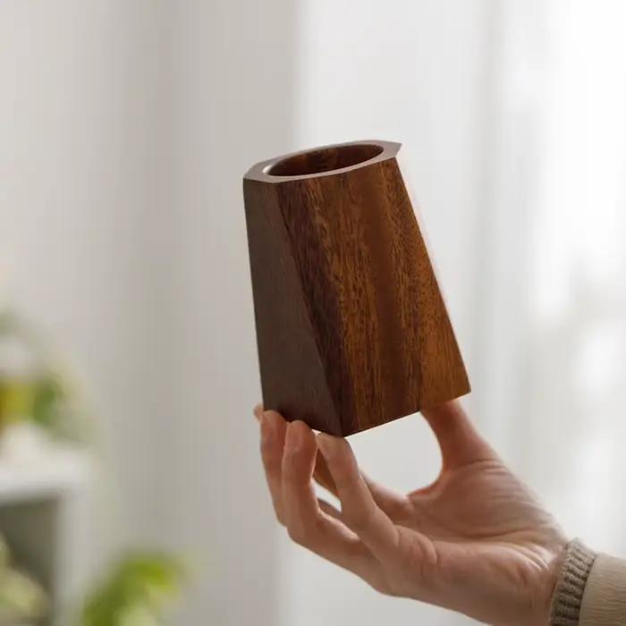 Porte-stylos en bois de noyer vintage multifonctionnel pour bureau et école élégant pour bureau et occasions spéciales