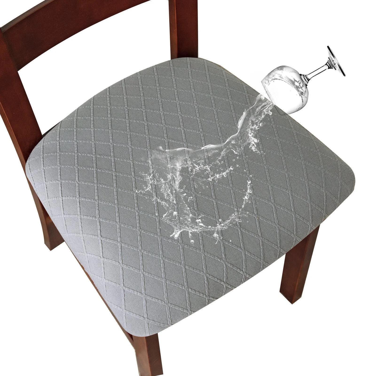 Housse de siège de chaise imperméable, housse de chaise de salle à manger, amovible, lavable, élasti