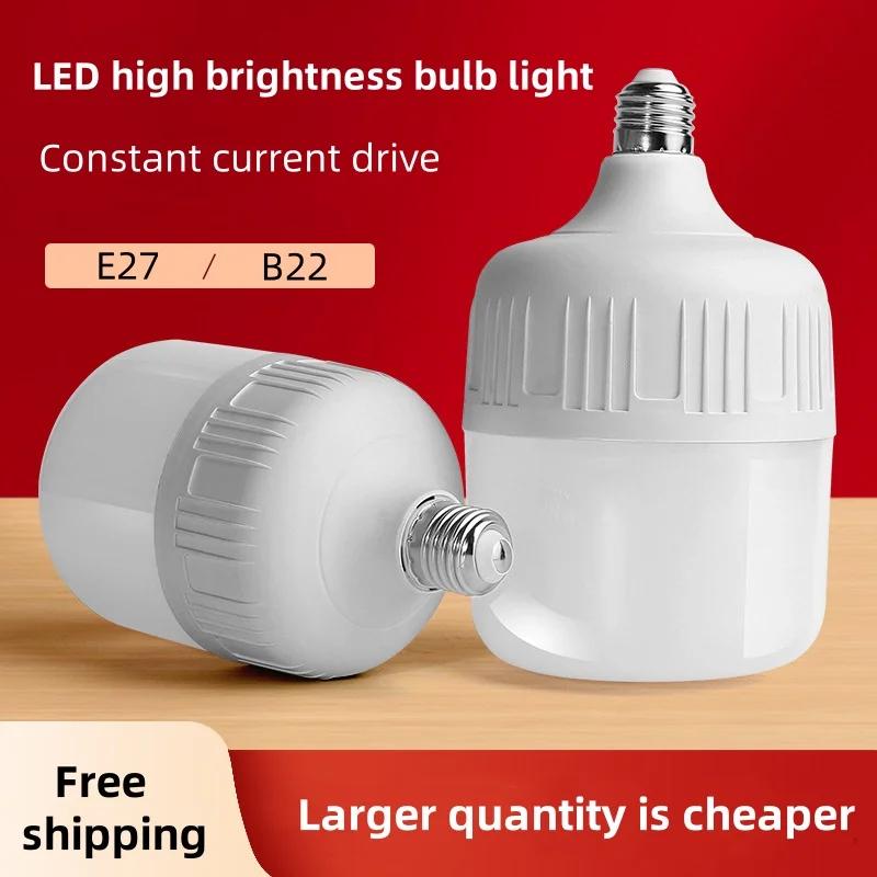 Ampoule LED AC 220V E27 B22, lampe LED 80W 60W 50W 40W 30W 20W 15W 10W 5W, éclairage LED, lampe de p