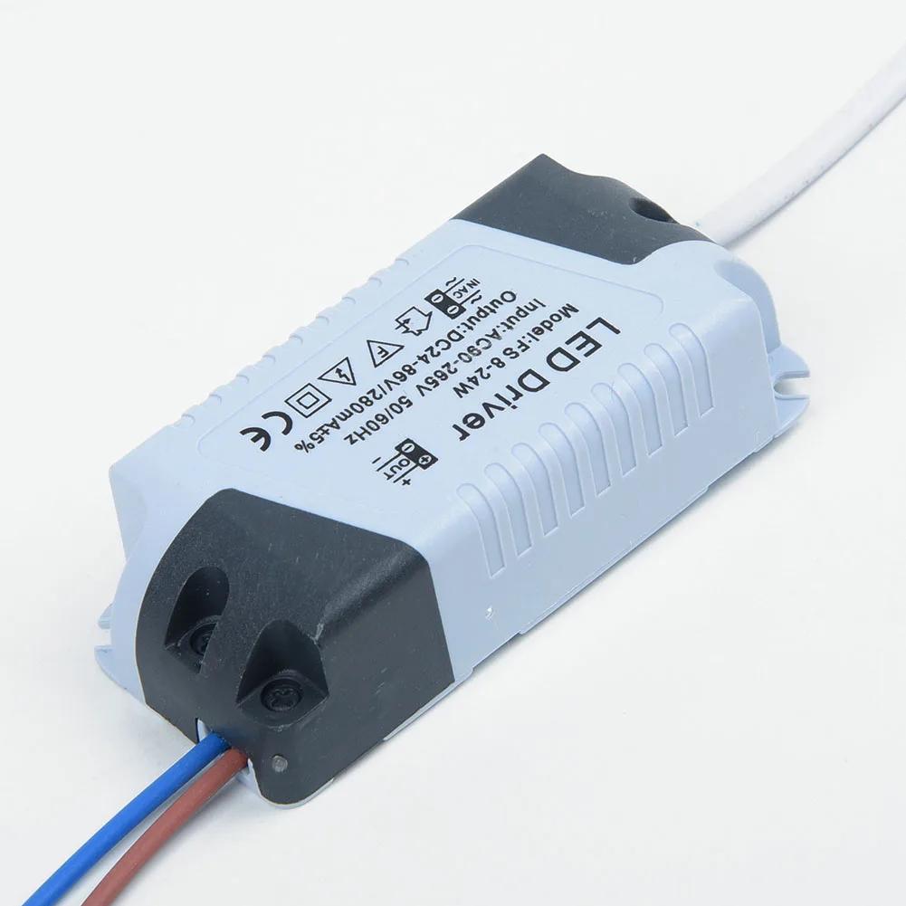 Pilote LED 280mA 8-24W AC 110V 220V à DC 24V, transformateur d'éclairage, panneau de plafonnier, ada