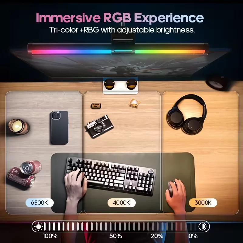 Barre lumineuse Led RGB CCT pour moniteur