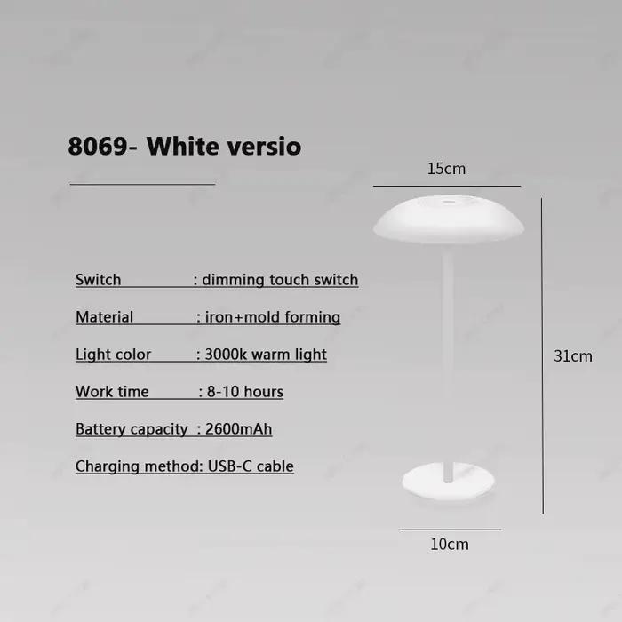 Lampe de table LED aste sans fil pour restaurant, interrupteur tactile, veilleuse nordique rétro, la