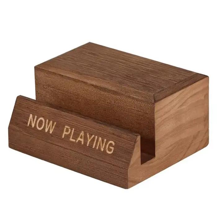 MLGB-1 pièce support de disque vinyle en bois support pour CD unique présentoir LP présentoir