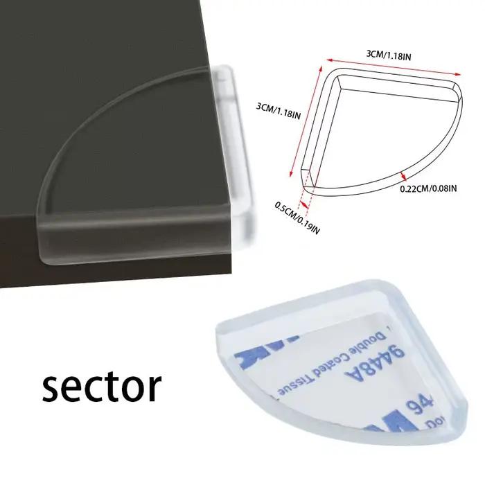 Protection d'angle de table en silicone transparente anti-collision, protège-bords souple pour la ma