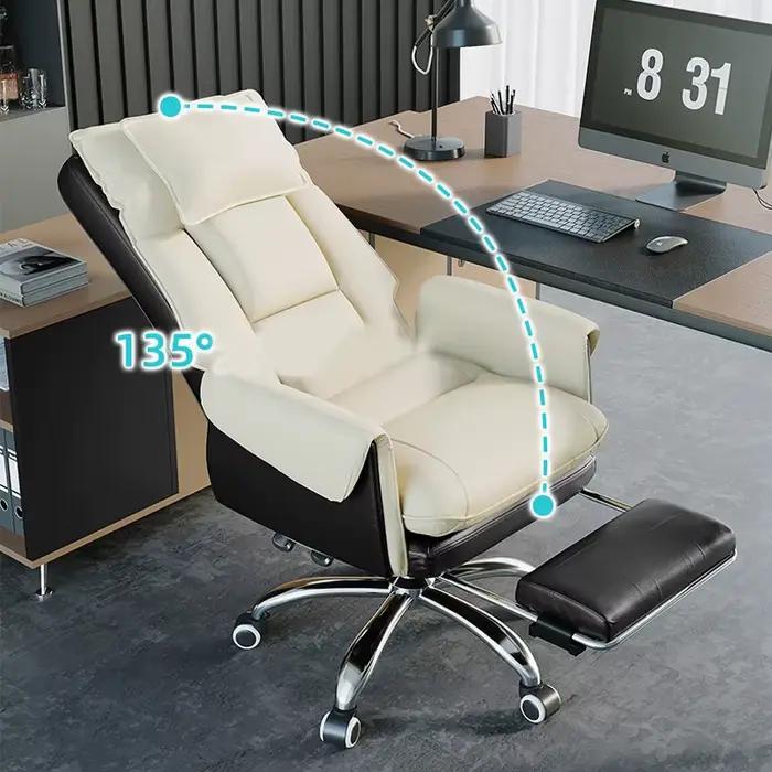 Chaise de jeu ergonomique WCG avec repose-pieds, meubles de chambre à coucher, injecteur d'ordinateu