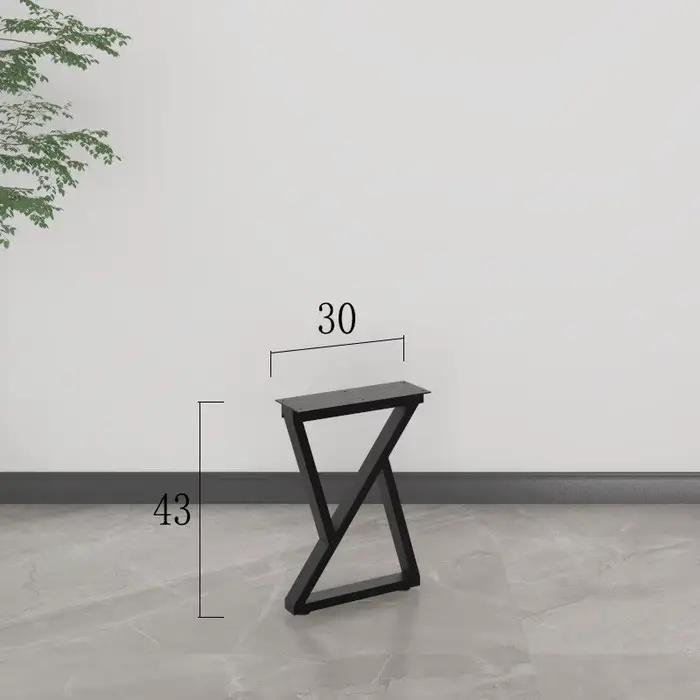 Pieds de table industriels en métal, support de bureau en fer robuste pour poste de travail informat