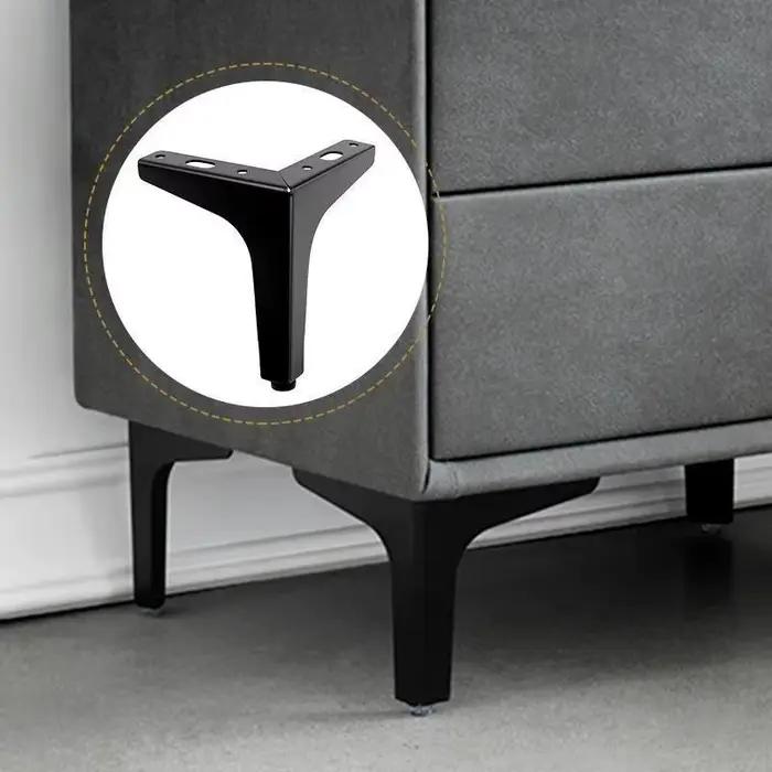 4 pièces pieds de meubles modernes en métal or noir fer canapé pieds pour Table lit chaise bureau co
