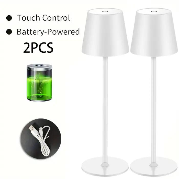 Lampe de table LED sans fil rechargeable, design portable, capteur tactile, veilleuse de bureau, gra