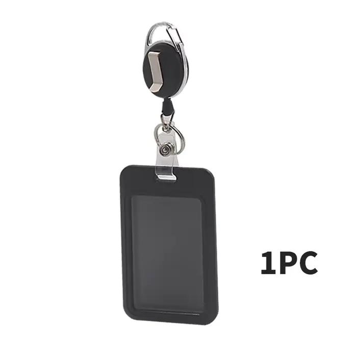 Porte-carte d'identité de bureau-porte-carte à couverture coulissante extensible et rétractable-cart