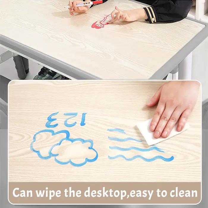 Bureau réglable en hauteur pour tout-petits avec table d'art et d'artisanat de bureau Graffiti avec