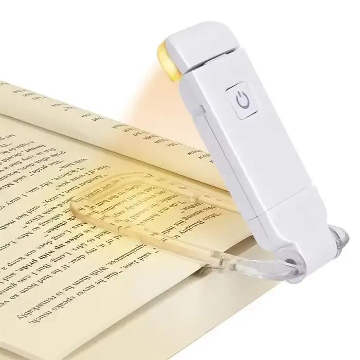Mini lampe de lecture à pince LED, petite veilleuse, chargeur USB, luminosité réglable, Protection d