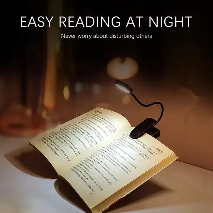 Lampe de bureau LED réglable à clipser, alimentée par batterie, Flexible, pour étude, lecture, livre