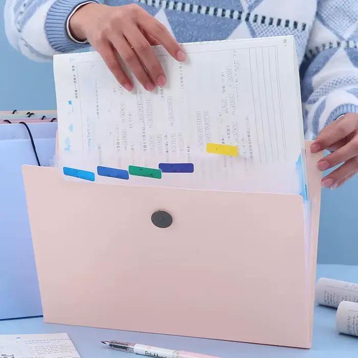 Dossier extensible, 5 dossiers de poche pour documents, organisateur de papier Portable pour fournit