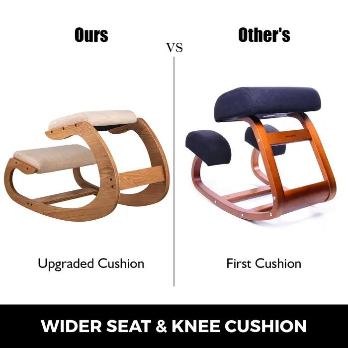 SucceBuy – chaise ergonomique à genoux, tabouret avec coussin épais, chaise de bureau à domicile, am