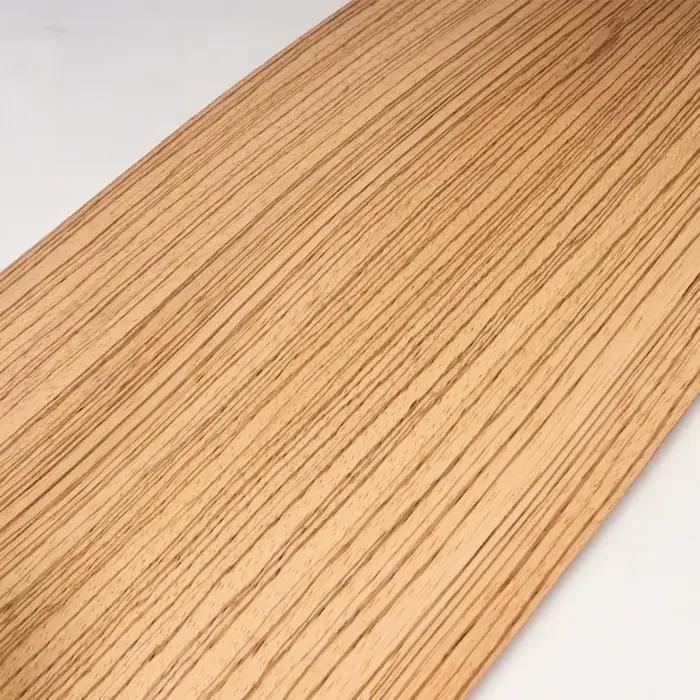 Placage de bois de grain droit de Zebrano africain naturel de coupe épaisse pour les projets décorat