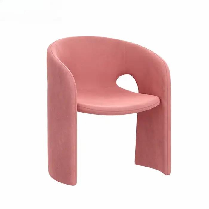 Tabouret de maquillage léger de luxe avec dossier de chambre à coucher, chaise de coiffeuse haut de