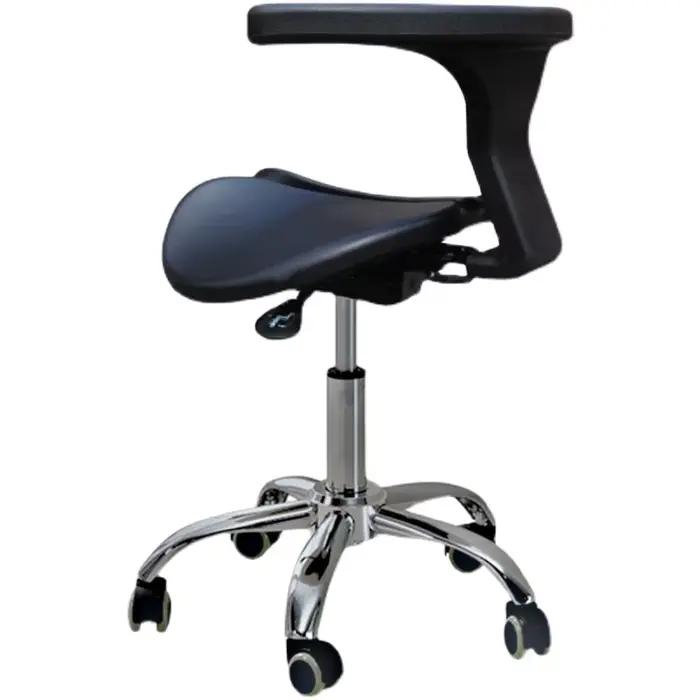  Tabouret de selle dentaire-chaise orthopédique réglable avec roues silencieuses, siège ergonomique