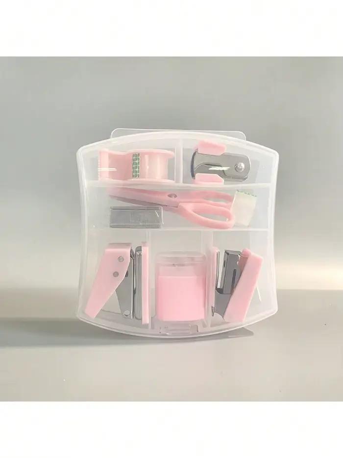 Mini kits de fournitures de bureau 8 pièces, mini fournitures scolaires – comprend une mini agrafeus