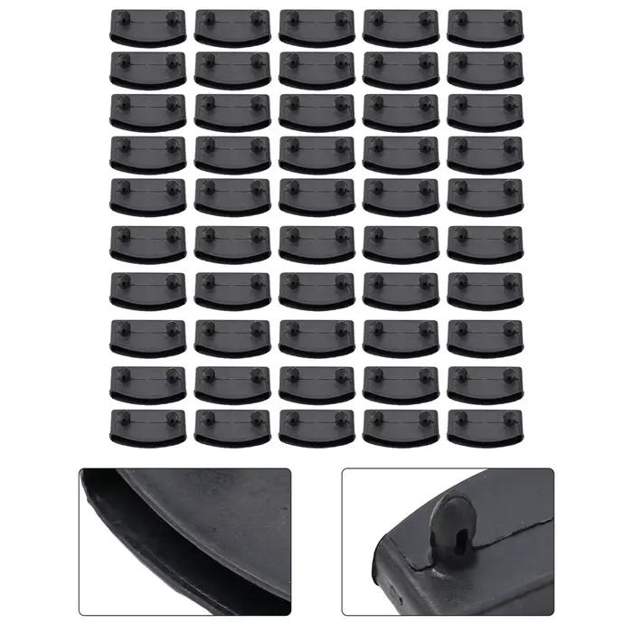 Lamelles de lit en bois de remplacement, supports moyens ou d'extrémité en plastique 55mm, 50 pièces