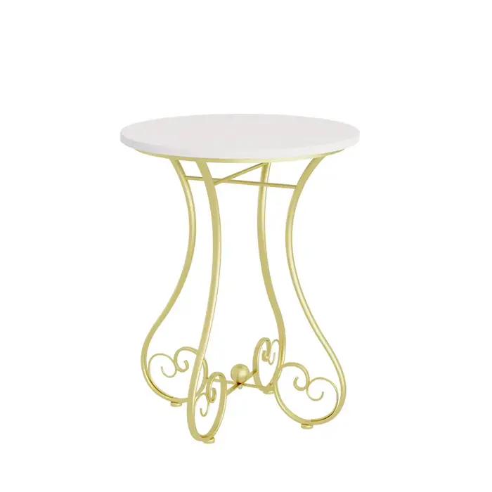 Table d'appoint minimaliste en fer, petite Table basse ronde, balcon, chambre à coucher, Table d'app