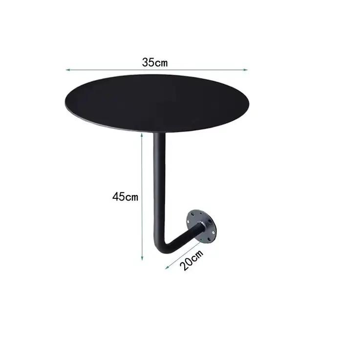 Petite Table ronde murale pour café, magasin de thé au lait, stand d'angle, comptoir de bistro peu e
