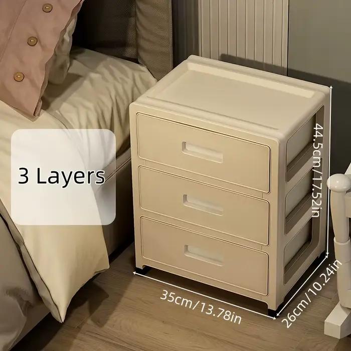 Armoire de rangement de grande capacité avec roulettes, 3-6 niveaux, pour salon/chambre/organisation