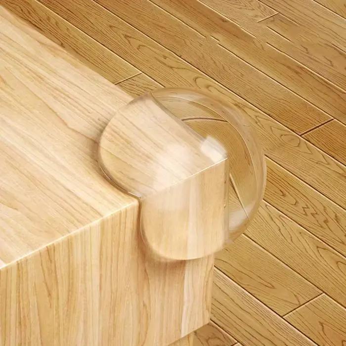 Protection d'angle de table en silicone transparente anti-collision, protège-bords souple pour la ma
