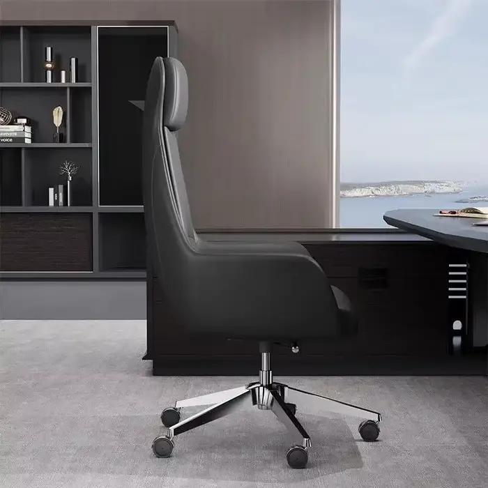 Chaises de bureau en cuir avec ascenseurs rotatifs, chaises d'ordinateur et chaises de sport électro