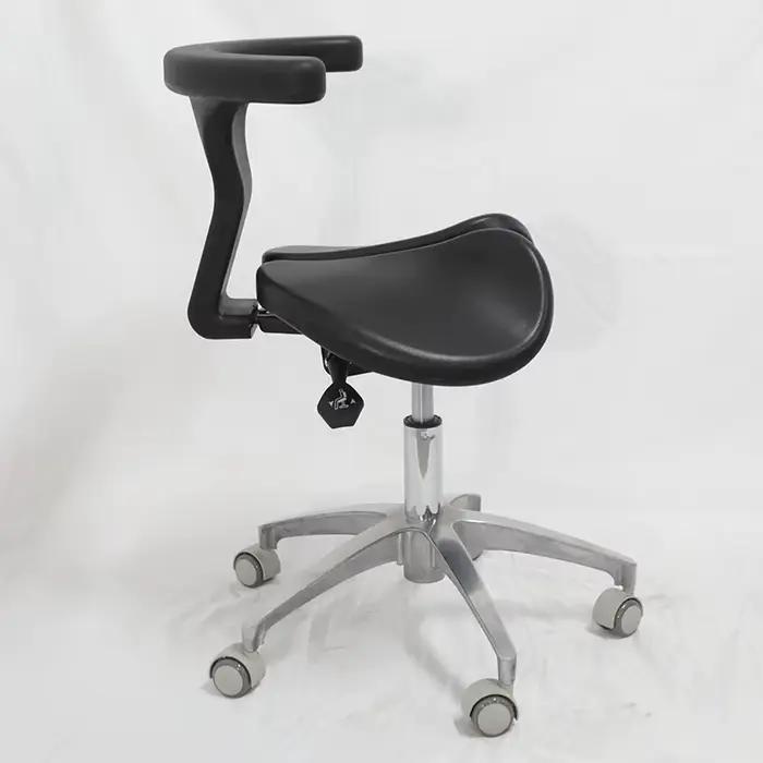  Tabouret de selle dentaire-chaise orthopédique réglable avec roues silencieuses, siège ergonomique