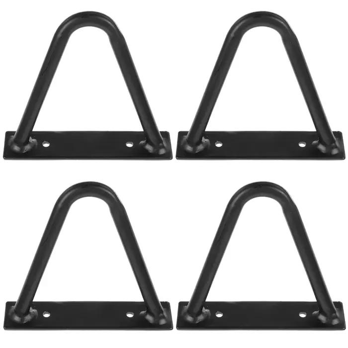 4 pièces pieds de Table en métal noir pour meubles bureau banc épingle à cheveux moderne robuste fac