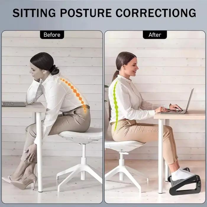 Repose-pieds portable sous le bureau avec hauteur réglable, repose-pieds confortable parfait pour le