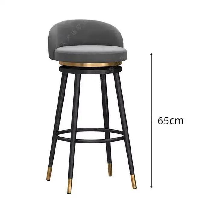 Tabourets De Bar nordiques De luxe hauteur De comptoir confortable minimaliste chaise moderne Restau