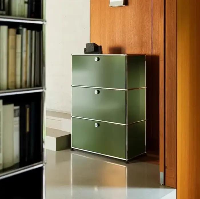 Buffet de salon, armoires de rangement, combinaison modulaire, cadre métallique pour tiroirs de bure