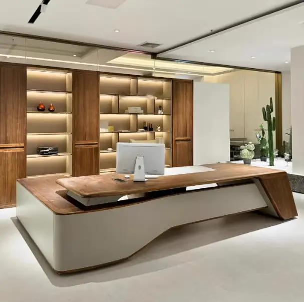 Bureau de mode en bois Simple créatif pas cher intérieur grande taille Bureau économiser de l'espace