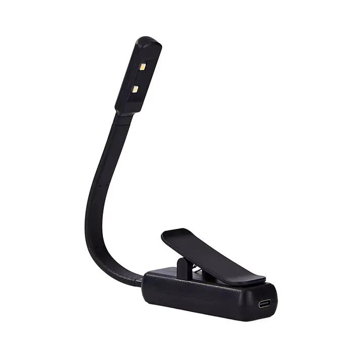 Lampe de Lecture LED Portable et Rechargeable avec Pinces, Idéale pour le Camping, les Voyages et l'