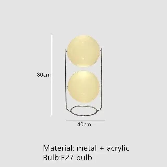 Moderne Garrault Delord lampadaire LED Chrome métal blanc acrylique boule lampadaire salon hôtel cha