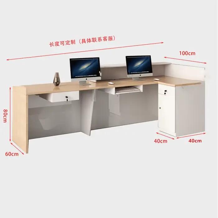 Comptoir de réception personnalisé Premium exquis classique polyvalent bureau