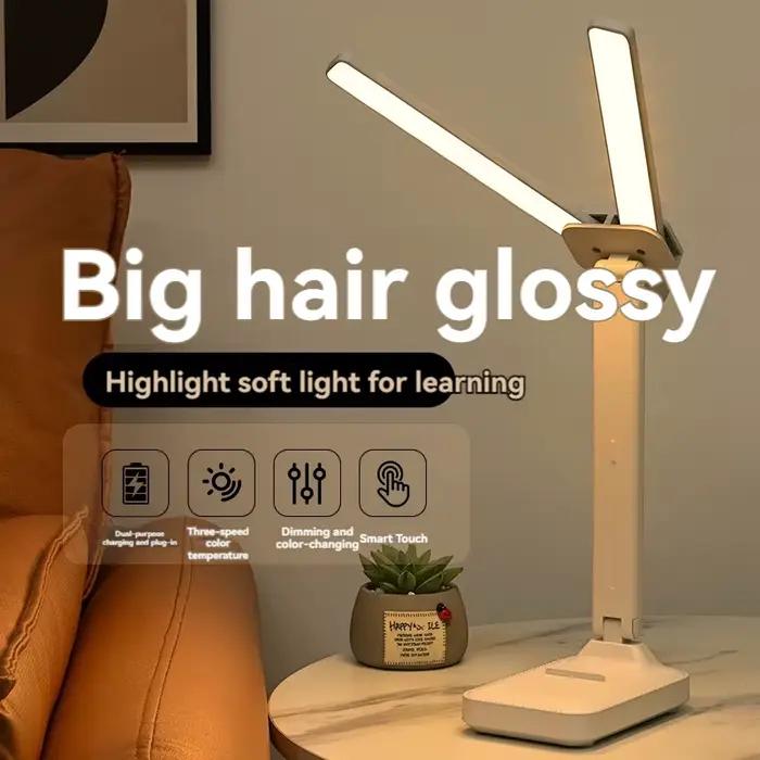 Lampe de bureau LED à double tête