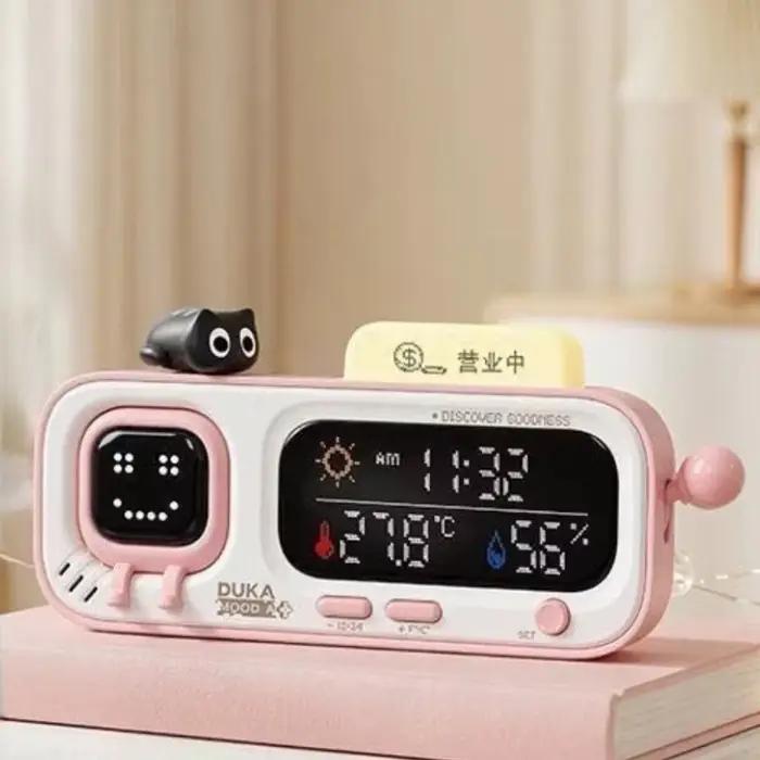 Horloge intelligente de bureau Xiaomi DUKA MOODA avec affichage de la température et de l'humidité