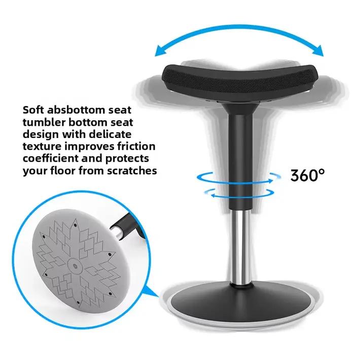 Dossier rotatif ergonomique selle confortable tabouret de bureau chaise de Bar de Style équitation