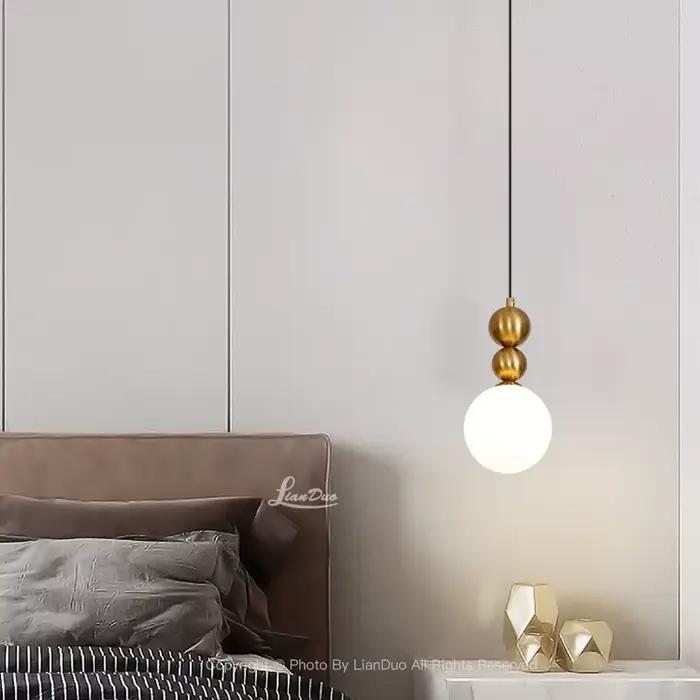 Lampe LED Suspendue en Verre au Design Nordique Moderne