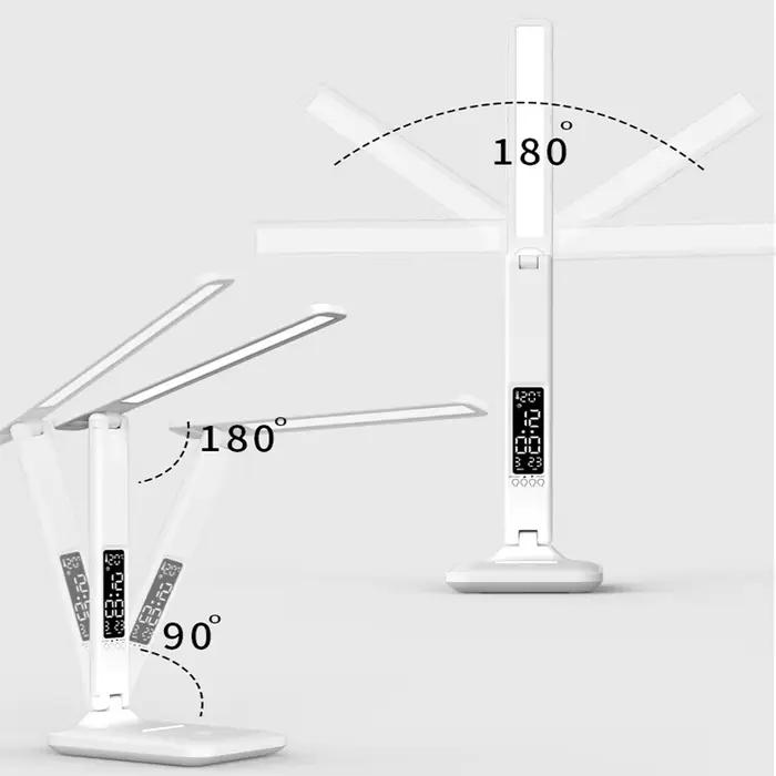 Lampe de bureau LED avec horloge