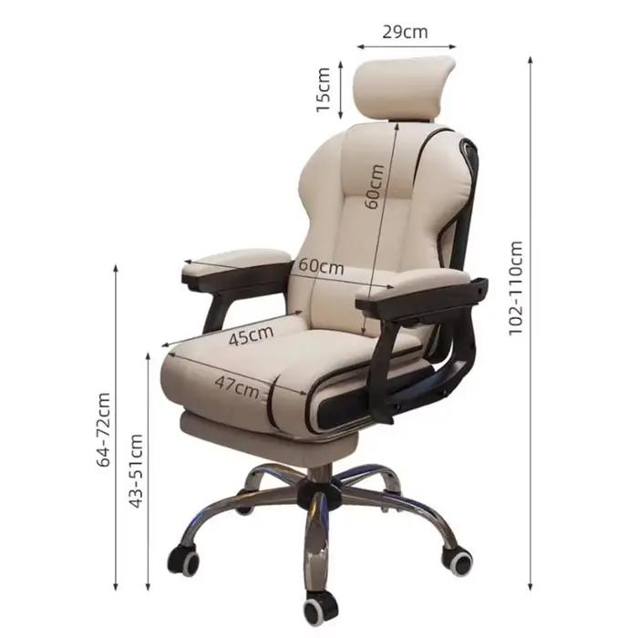 Chaise de bureau ergonomique avec support cervical