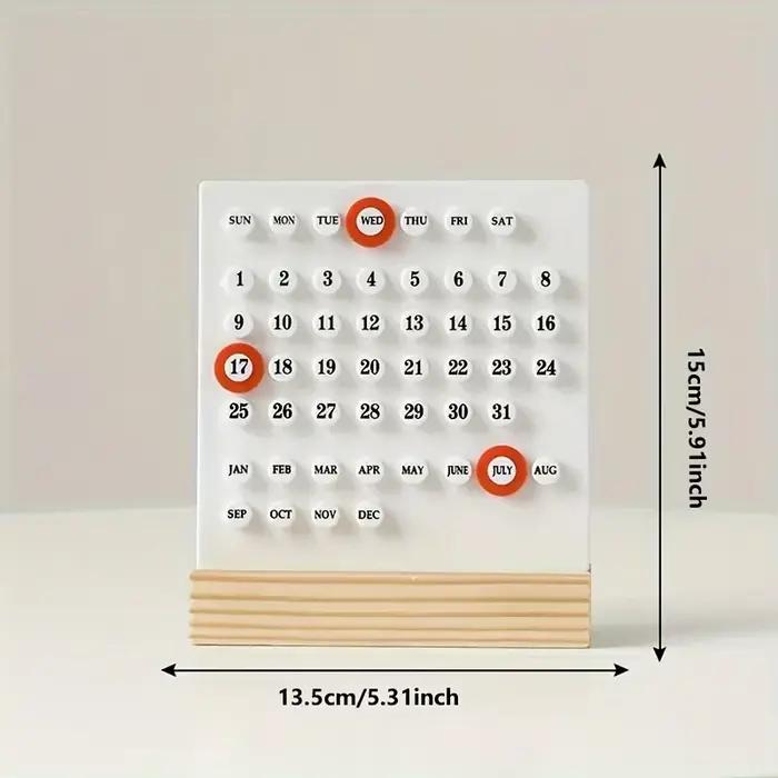 Calendrier de bureau en acrylique