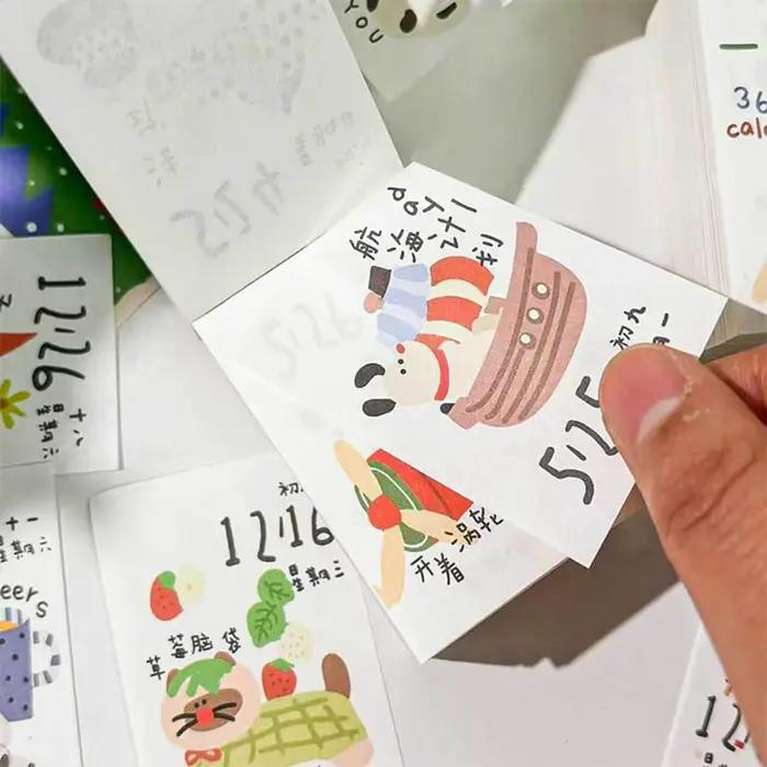 Calendrier de bureau à feuilles détachables 2026