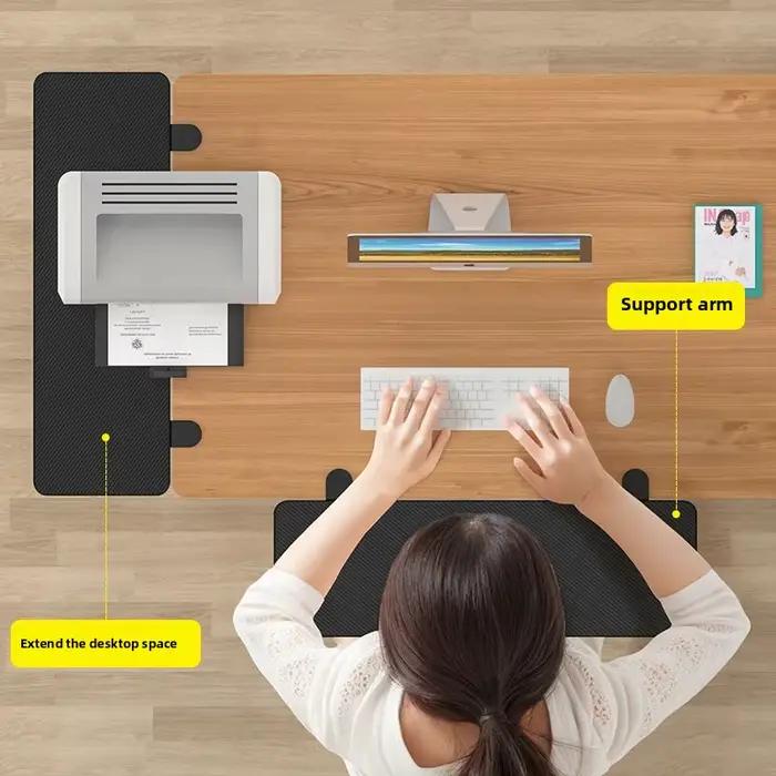 Panneau d'extension de bureau pliable et élargi