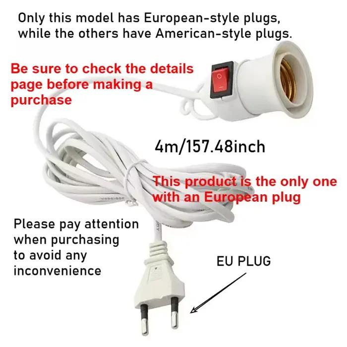 Bases de lampe universelles avec interrupteur
