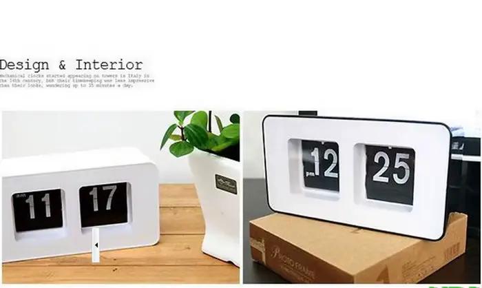 Horloge de bureau numérique à rabat automatique