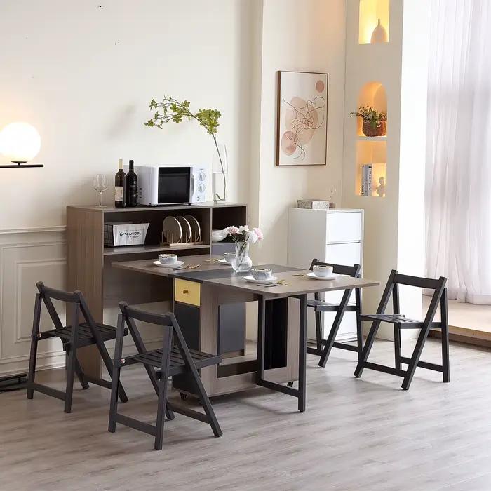 Armoire de rangement moderne rama dymasty en bois avec cadre métal pour rangement et décoration élégante à offrir pour cuisine et salon occasions spéciales