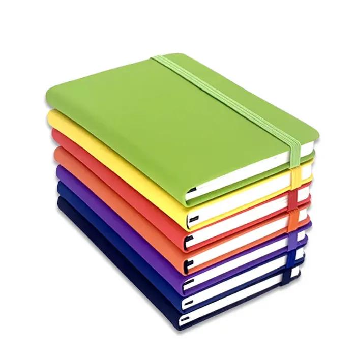 A5 A6 rouge bleu reliure élastique créatif affaires bureau cahier livre étudiant journal bloc-notes